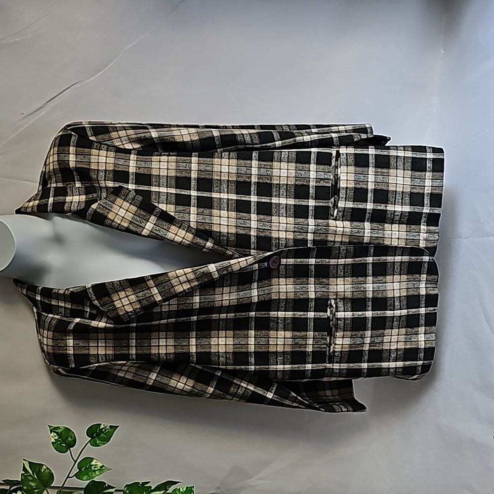 Alice Stuart Vintage Plaid Blazer
